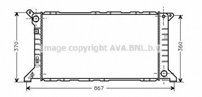 AVA QUALITY COOLING fd2206 -  Радиатор, охлаждение двигателя